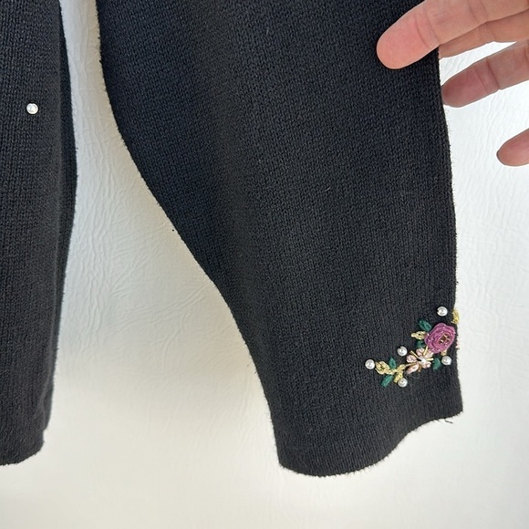 Vintage B.P. design Holiday Christmas Stocking Knit Cardigan, XL - Picture 4 of 8